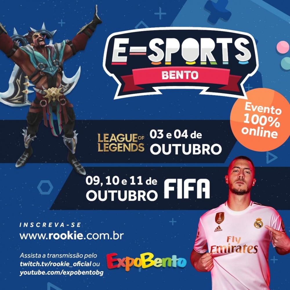 Acompanhe a programação de jogos e palestras do E-Sports Bento